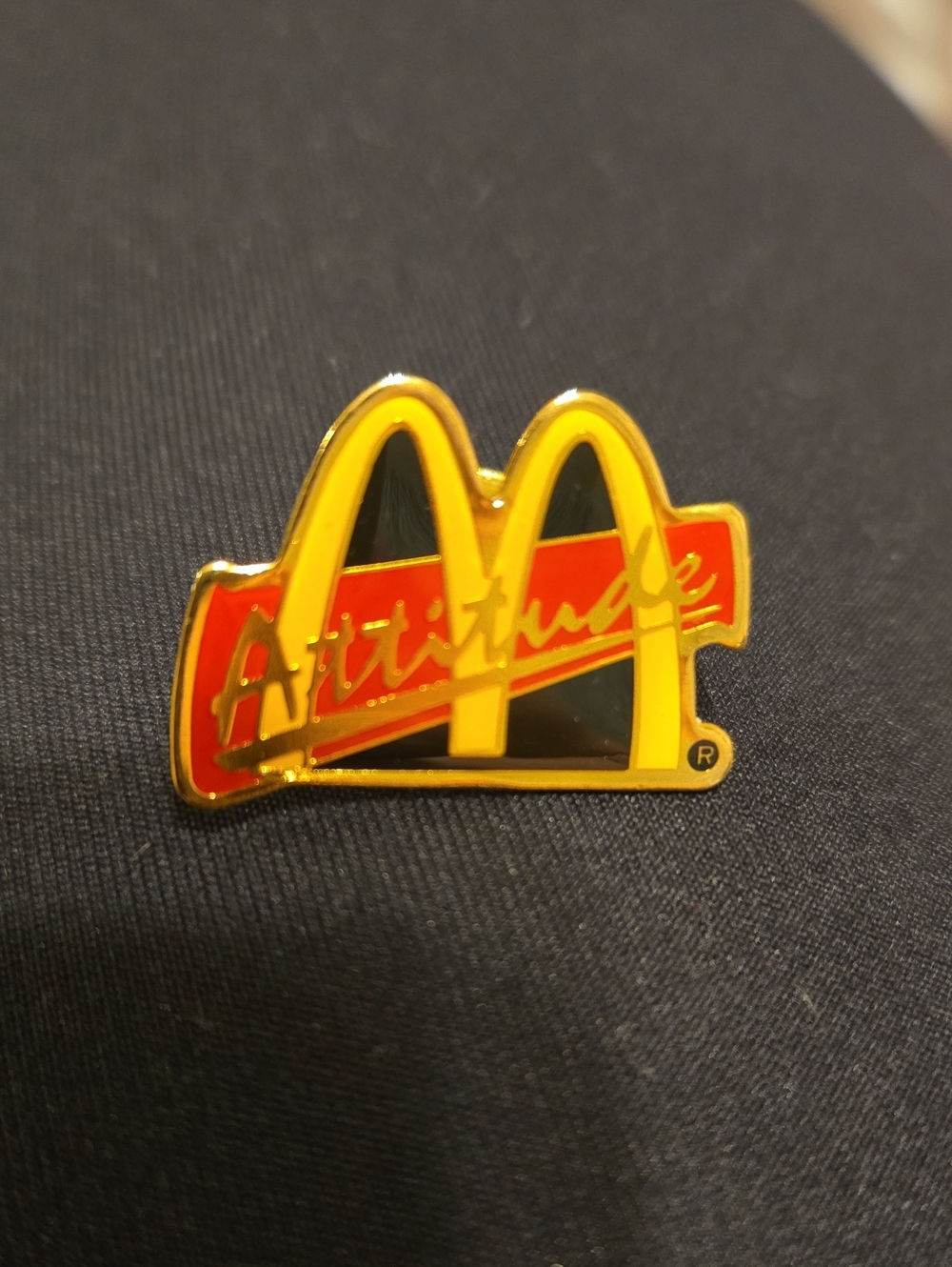 McDonald's Yellow & Red 'Attitude' Enamel Lapel Pin
